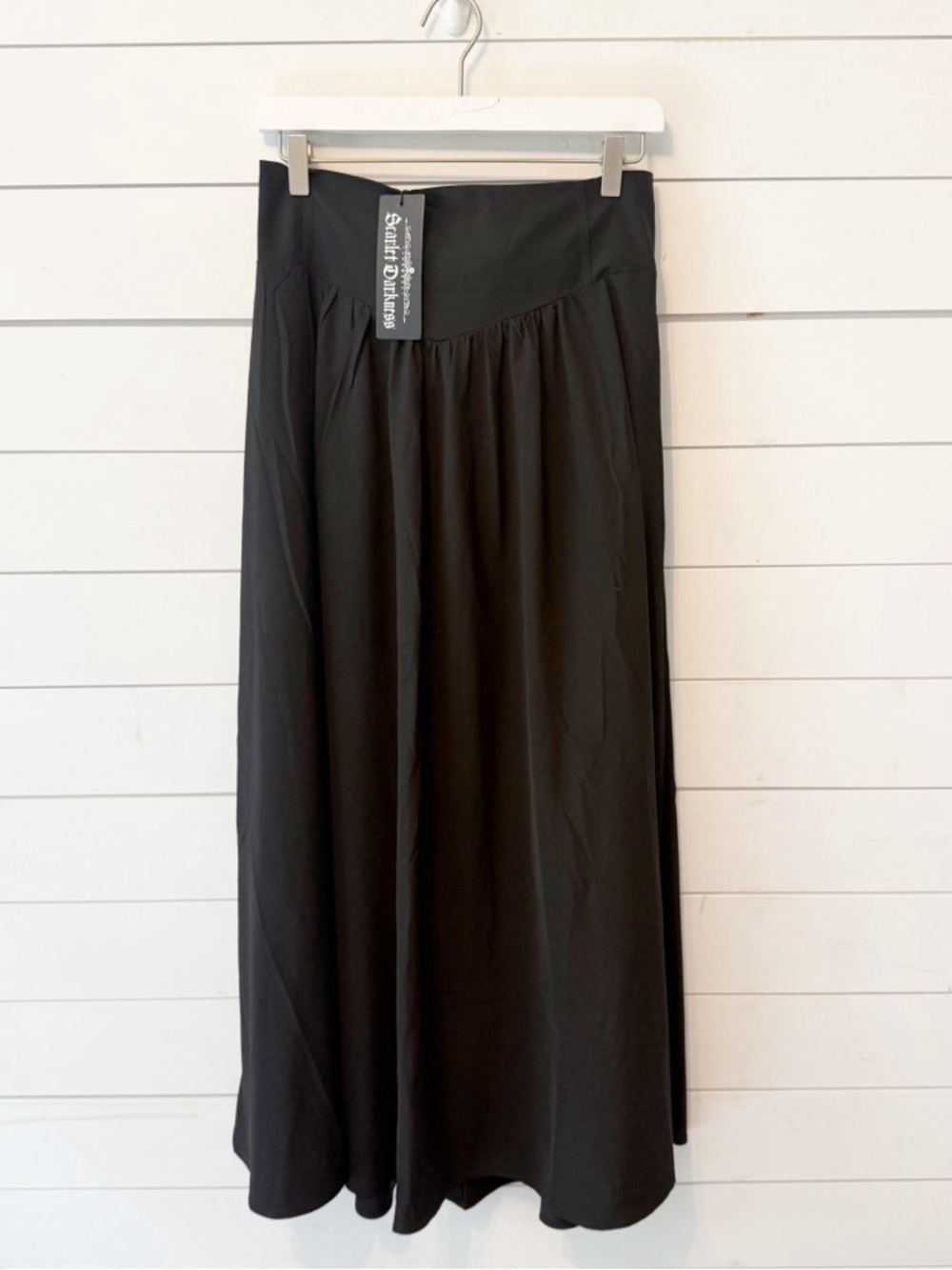 NWTs Scarlet Darkness | Black Corset Back Maxi Skirt Size XL